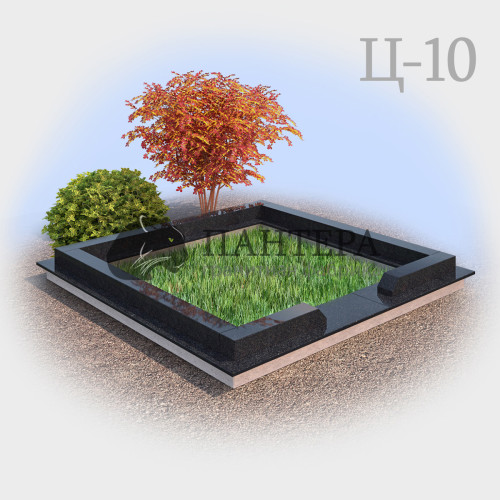 Гранитная ограда из гранита Ц10