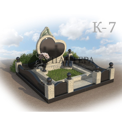 Мемориальный комплекс из двух видов гранита К7