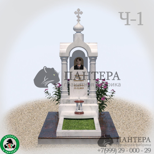 Белая церковь из мрамора-4