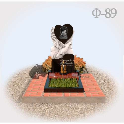 Памятник с голубем на могилу Ф89-1