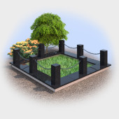 Гранитная ограда Ц12