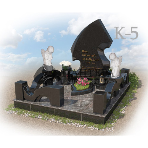 Мемориальный комплекс из двух видов гранита К5-2