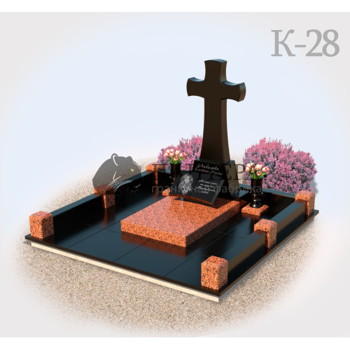 Мемориальный комплекс из красного гранита К32-2