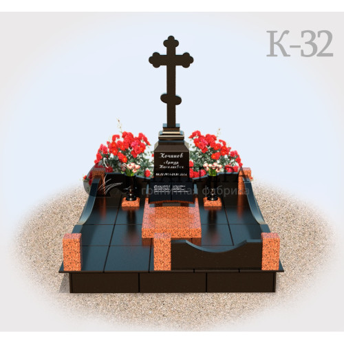 Мемориальный комплекс из красного гранита К32-1